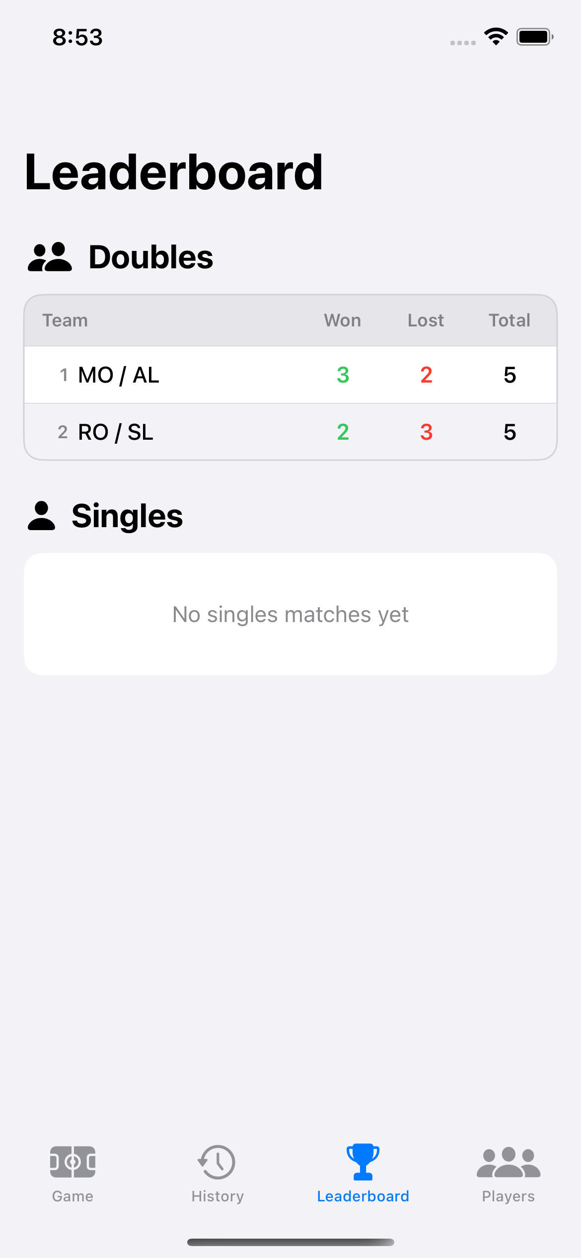 PickleScore Settings